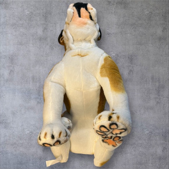 Large English Bulldog Boxer Mastiff Stuffed Animal Realistic Look‎ 18" Plush - Picture 6 of 8